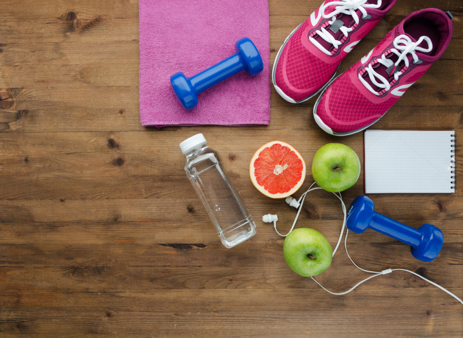 A number of related items relating to fitness, exhibiting Suzi wine's experience as a fitness coach, which aids her lifecoaching